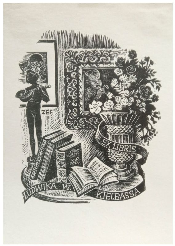 Fijałkowska Zofia - Exlibris Ludwika W. Kielbassa, X2, 1942
