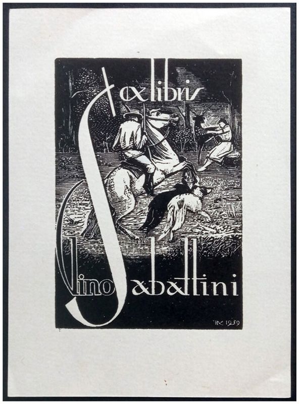 Chasewicz Nił - Exlibris Gino Sabattini, X3, 1939