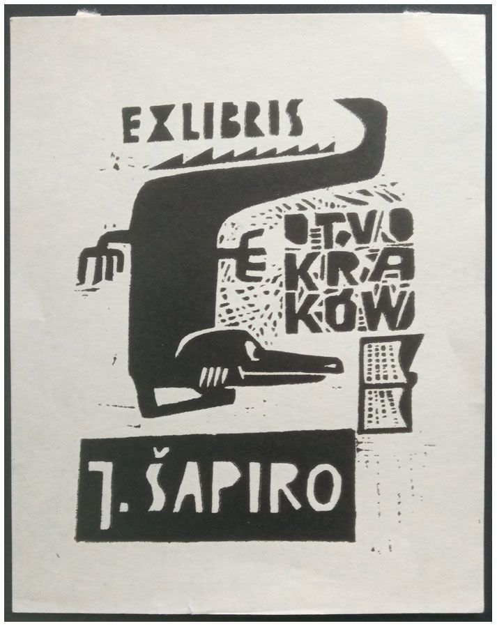 Chwedczuk Mariusz - Exlibris J. Sapiro, X2, 1964