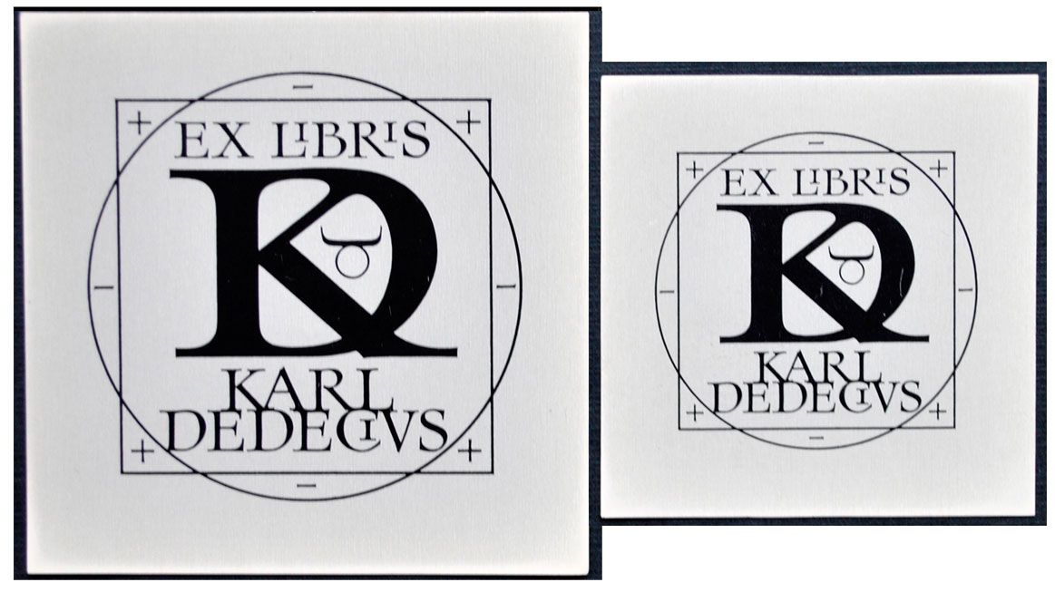 Heidrich Andrzej - Exlibris Karl Dedecius (zestaw)