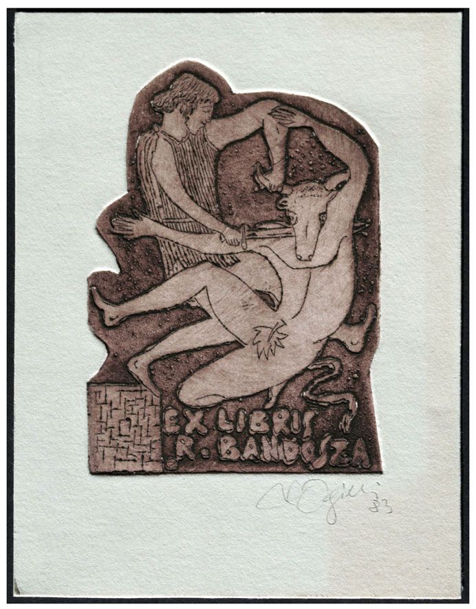 Ogielski Zbigniew (25/1983) Exlibris R. Bandosz, C3+C5