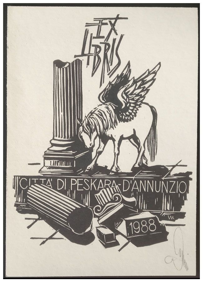 Wytykowski Krzysztof - Exlibris Citta di Pescara 1988, X3, 1988