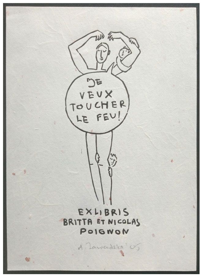 Zawadzka Agnieszka (90/2005) Exlibris Britta et Nicolas Poignow, X3
