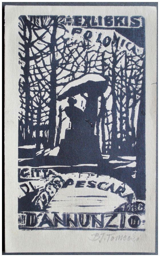 Tomecki Bronisław - Exlibris Citta di Pescara, X3, 1988