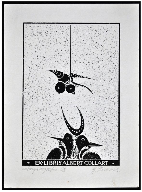 Płociennik Henryk (3) Exlibris Ottmar Premstaller, autocynkografia, 1969