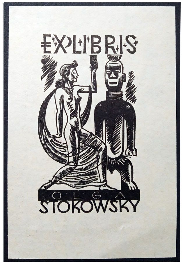 Sopoćko Konstanty (2) Exlibris Olga Stokowsky, X2