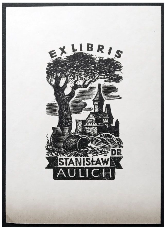 Sopoćko Konstanty (1) Exlibris dr Stanisław Aulich, X2, 1959