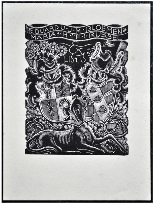 Mrożewski Stefan (1) Exlibris Eduard J.J.M. Bloemen * Maria H F Russel, X2