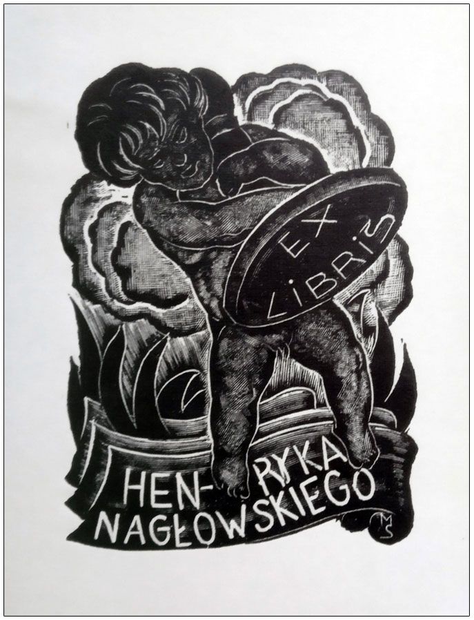 Mrożewski Stefan (2) Exlibris Henryka Nagłowskiego, X2