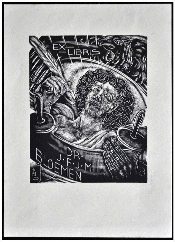 Mrożewski Stefan (5) Exlibris J.F.J.M. Bloemen, X2
