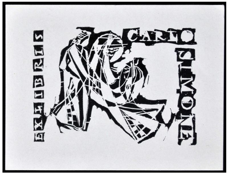 Młodzianowski Adam (5) Exlibris Carl Simone, X2