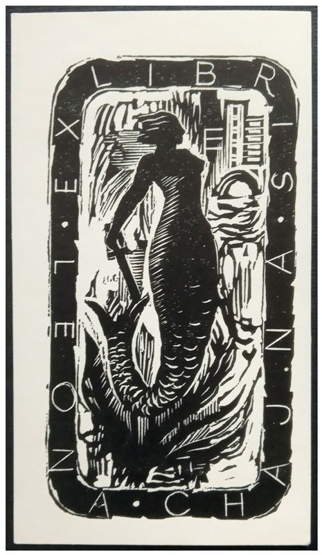 Młodzianowski Adam (3) Exlibris Leona Chajna, X2
