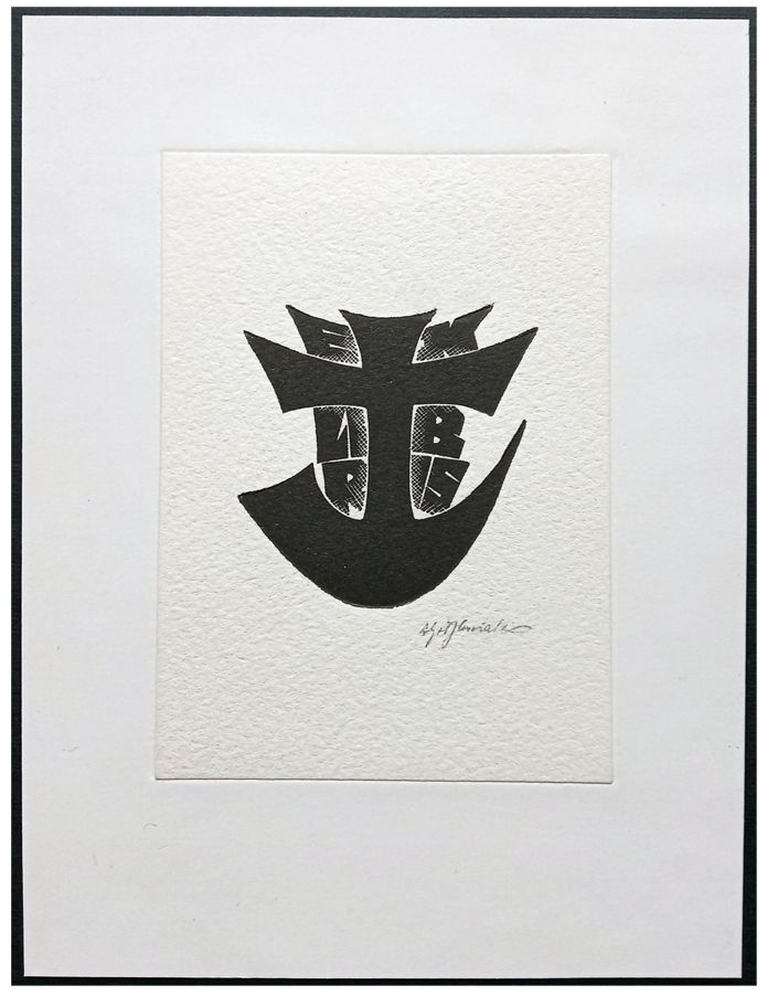 Gołębniak Antoni (03) Exlibris [własny?], X2