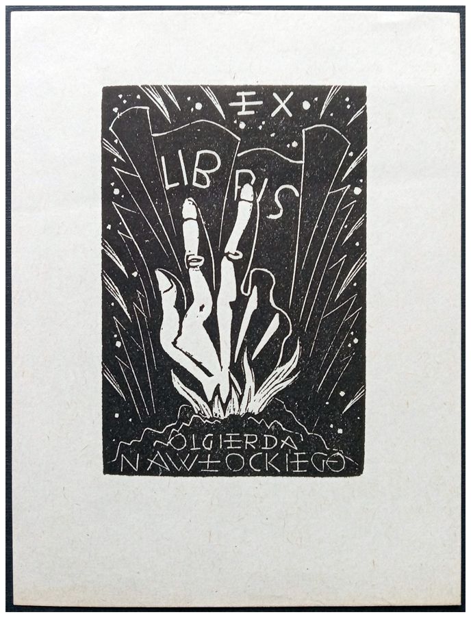 Cieślewski Tadeusz (03) Exlibris Olgierda Nawłockiego, X2