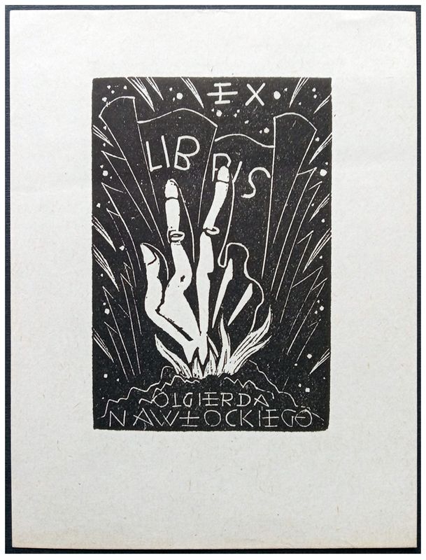 Cieślewski Tadeusz (03) Exlibris Olgierda Nawłockiego, X2