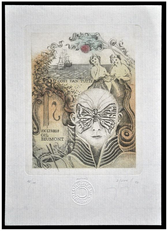 Pisarek Dassara Danuta (3) Exlibris GIl Beumont, C2, 1994