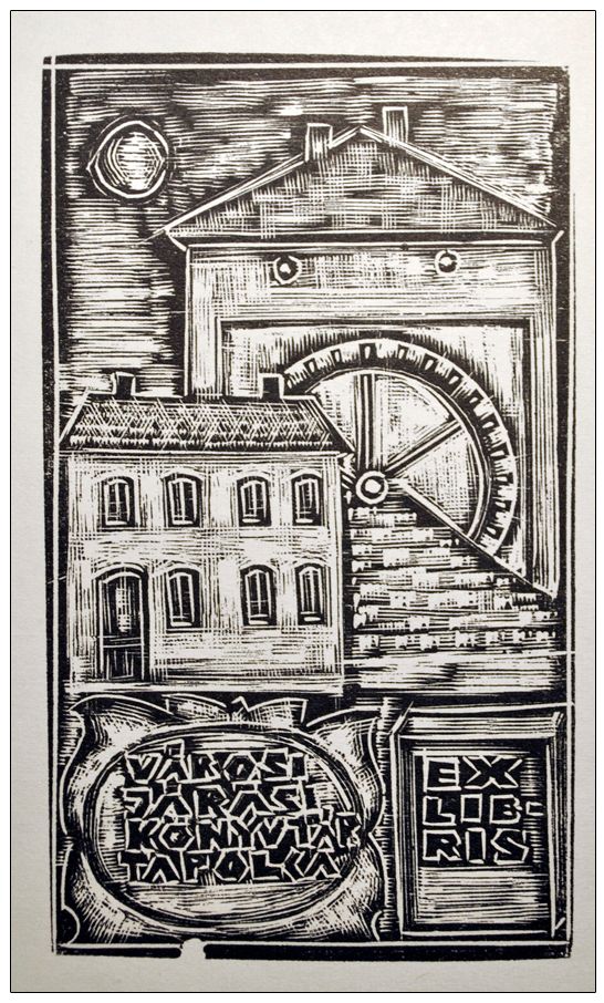 Trojan Marian (01) Exlibris Varosi Konyvtap Tapolca, X2