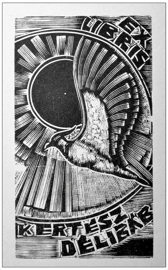 Trojan Marian (03) Exlibris Kertesz Delibar, X2