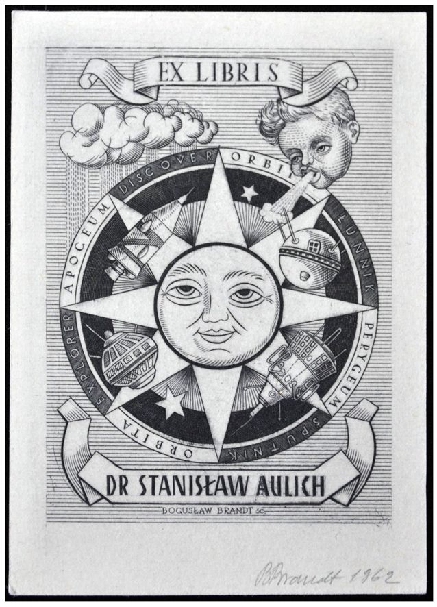 Brandt Bogusław - Ex libris dr Stanisław Aulich, C2