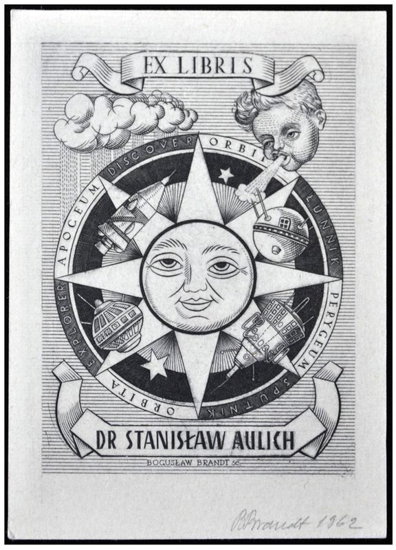 Brandt Bogusław - Ex libris dr Stanisław Aulich, C2