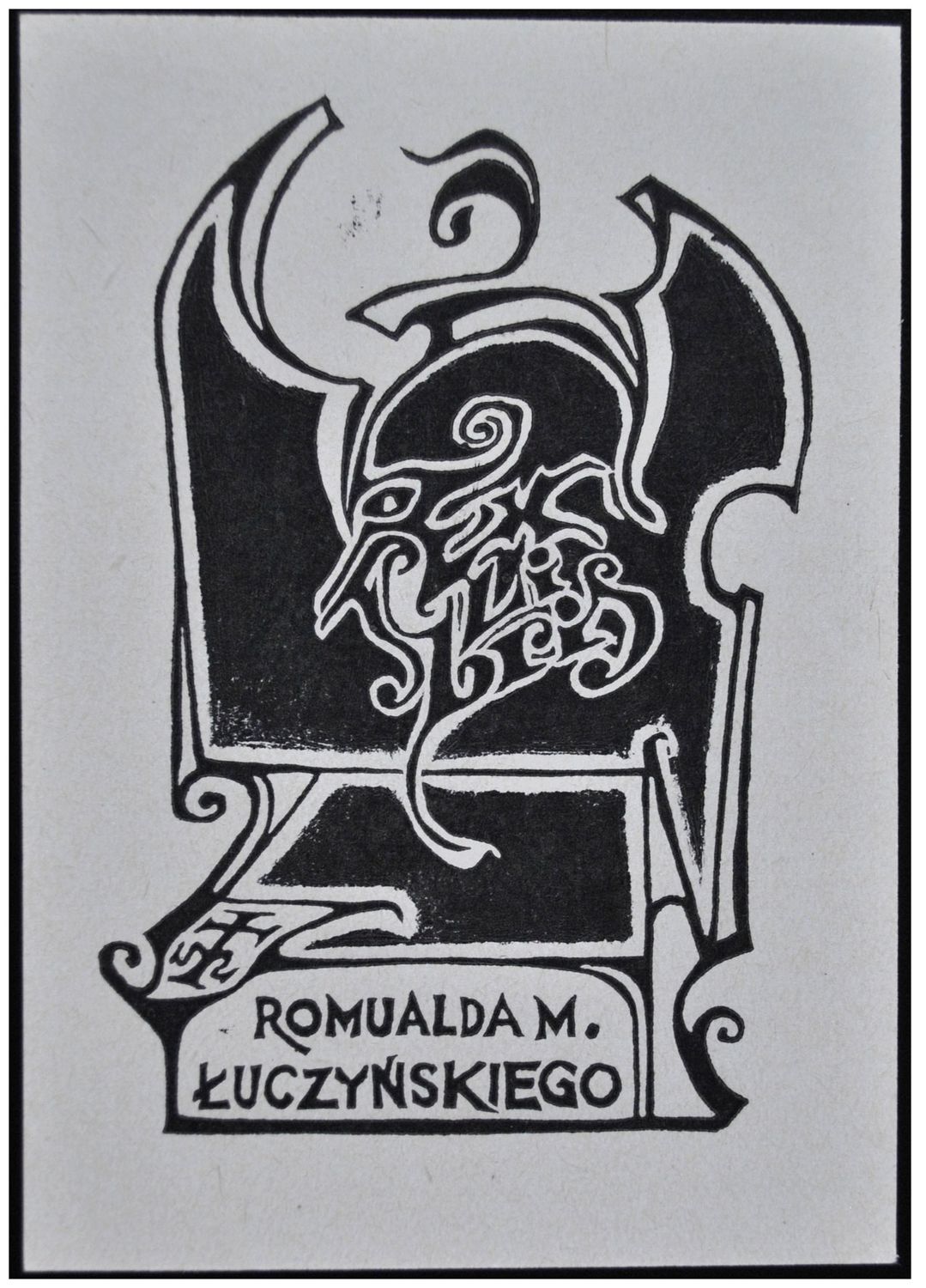 Halicki Janusz (04) Exlibris Romualda M. Łuczyńskiego, X3, 1977