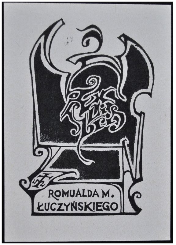 Halicki Janusz (04) Exlibris Romualda M. Łuczyńskiego, X3, 1977