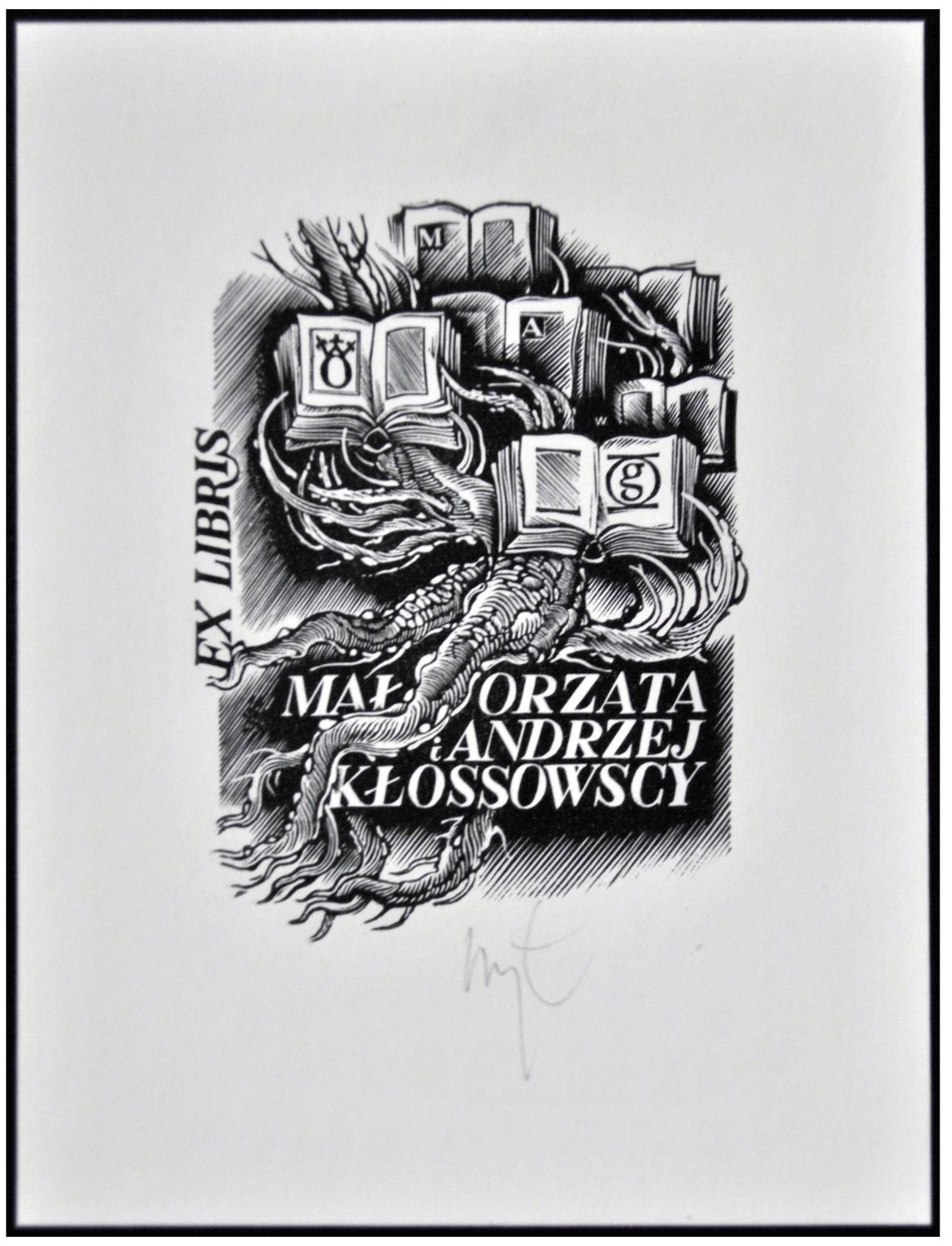 Łuczak Wojciech (51) Exlibris Małgorzata i Andrzej Kłossowscy, X2