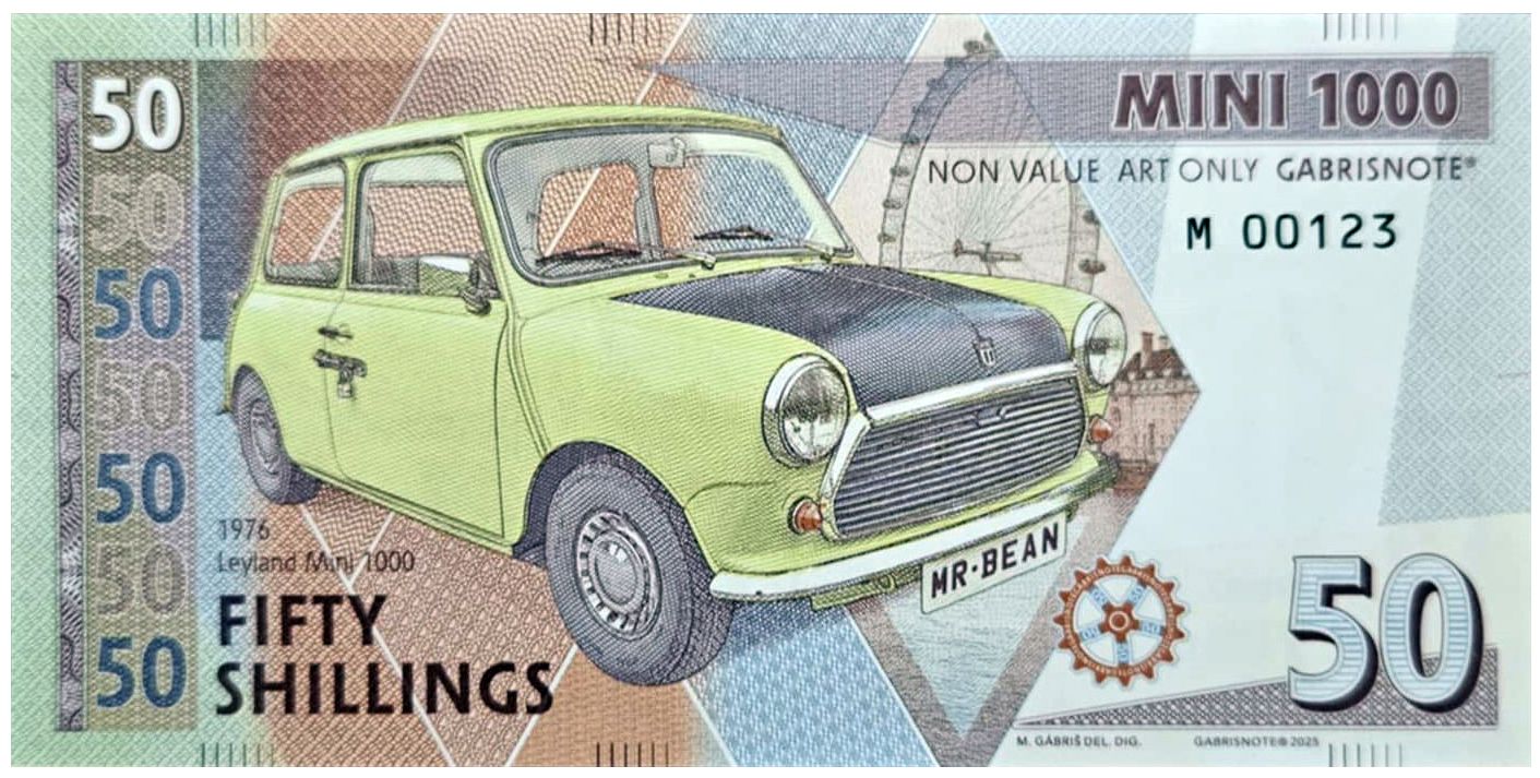 2025/07a Mini samochody 50 szylingów Mini 1000 (seria M)