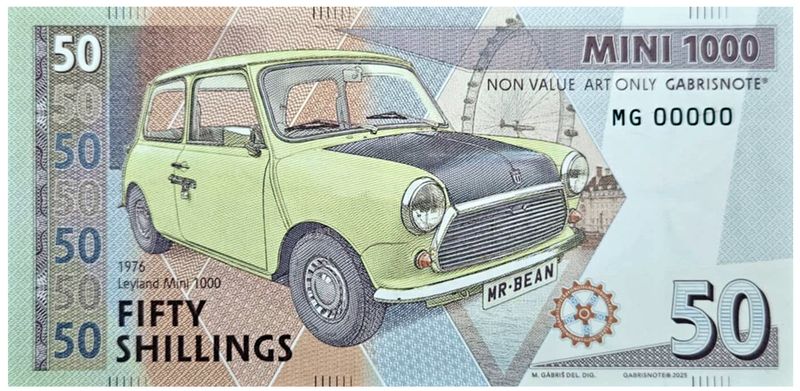 2025/07b Mini samochody 50 szylingów Mini 1000 (MG00000)