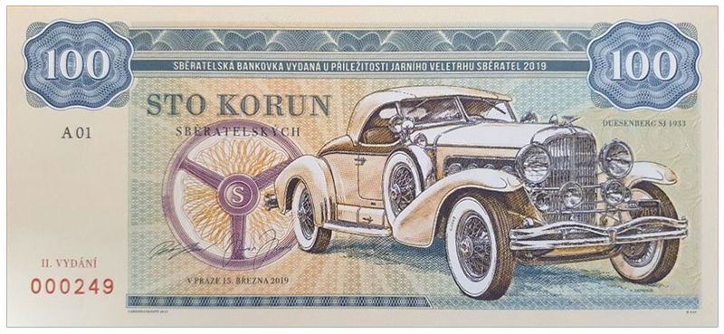 2019/13a Duesenberg SJ 1933 Zapadlik (seria A01 000249 II wydanie)