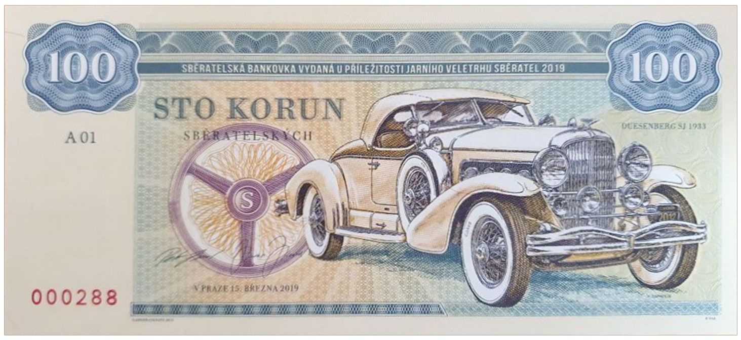 2019/13a Duesenberg SJ 1933 Zapadlik (seria A01 000288)