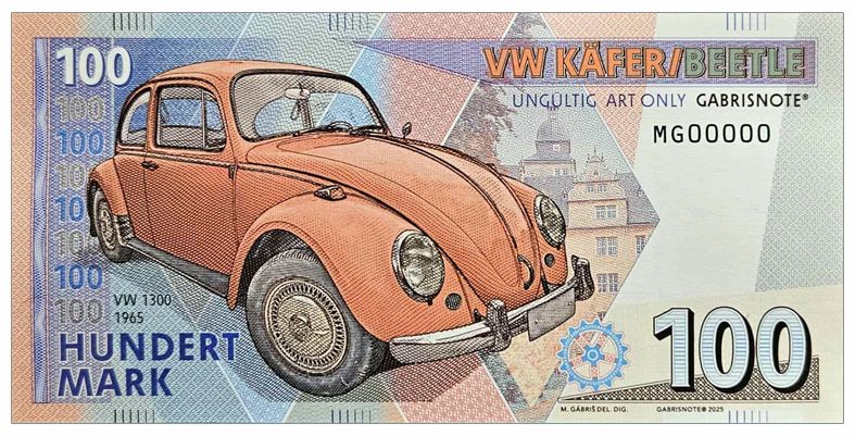 2025/11b Mini samochody 100 marek VW Garbus (MG00000)