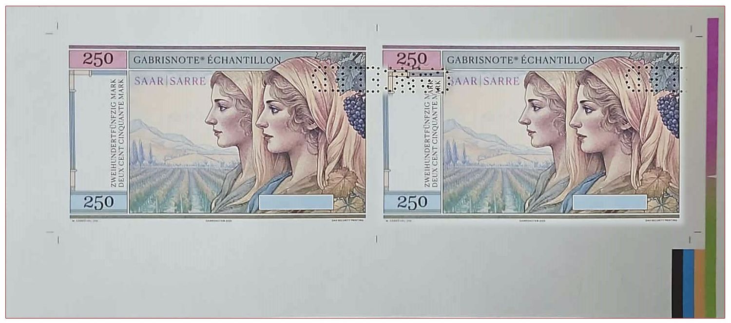 2025/13j Saar / Sarre Ludwidskirche (1775-2025) wariant A - arkusz + perforacja CANCELED