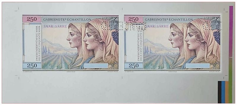 2025/13j Saar / Sarre Ludwidskirche (1775-2025) wariant A - arkusz + perforacja CANCELED