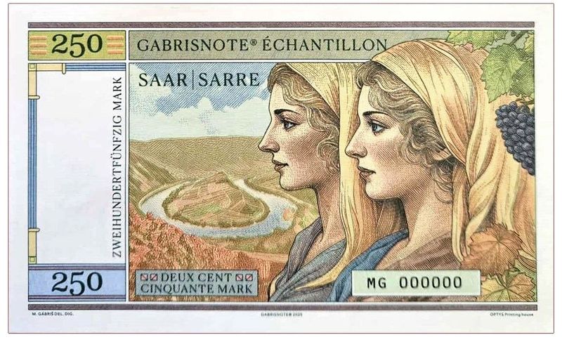 2025/13f Saar / Sarre Ludwidskirche (1775-2025) wariant B (MG000000)