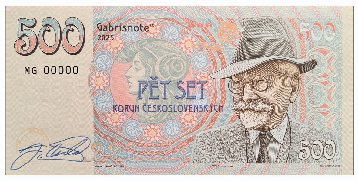 2025/14c Alfons Mucha (MG000000)+ autograf Jozefa Cesli