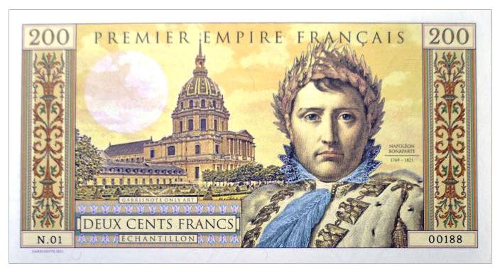 2021/04a 100 franków Napoleon Bonaparte (seria N.01 00188)
