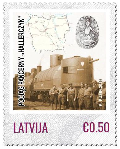 2019 Łotwa 100. rocznica bitwy pod Skoczowem - Pociąg pancerny Hallerczyk