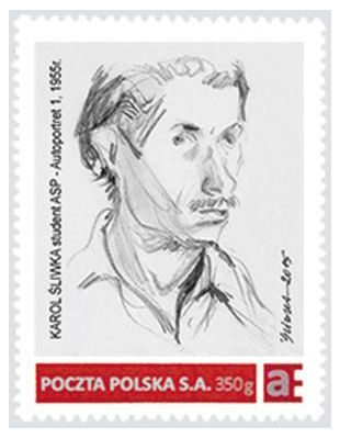 KP012 Karol Śliwka Autoportret 1955 (1)