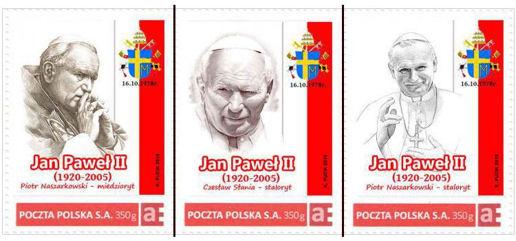 KP048-50 Jan Paweł II - 40. rocznica wyboru (seria)