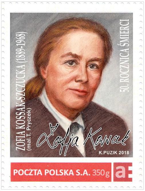 KP057 Zofia Kossak - 50. rocznica śmierci