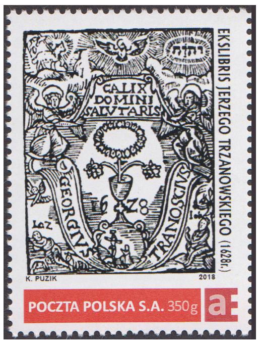 KP039 Ekslibris Jerzego Trzanowskiego 1628