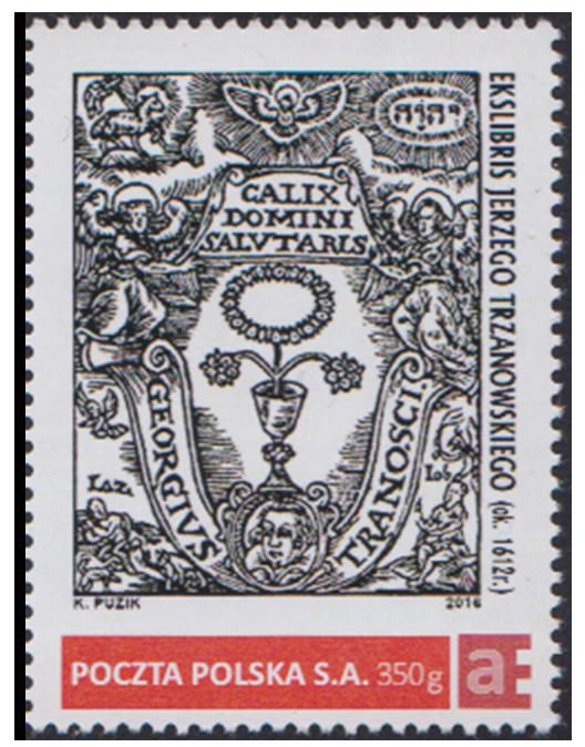 KP026 Ekslibris Jerzego Trzanowskiego 1612