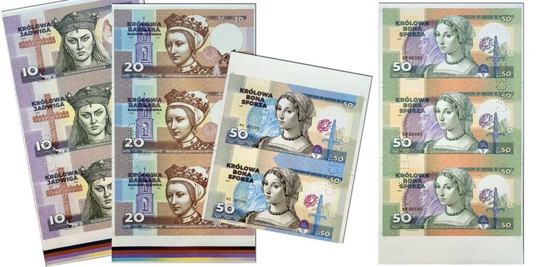 2023/15l Królowe Polski (zestaw czterech arkuszy) + perforacja CANCELED