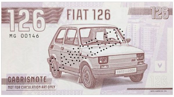 2023/03g Samochody socjalizmu Fiat 126p "Maluch" (MG00146) błąd druku + perforacja CANCELED