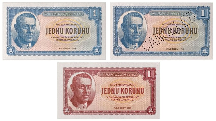 2024/18d 1 korona - Wilsonovo Mesto 1918 - zestaw