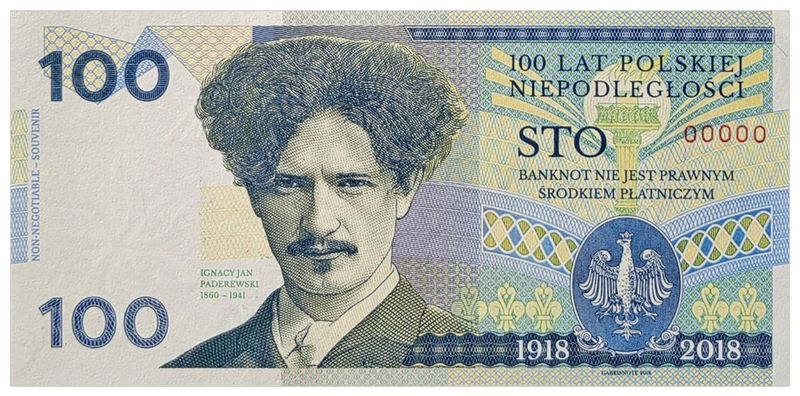 2025/05d Ignacy Paderewski - 100 lat Niepodległości Polski (00000)