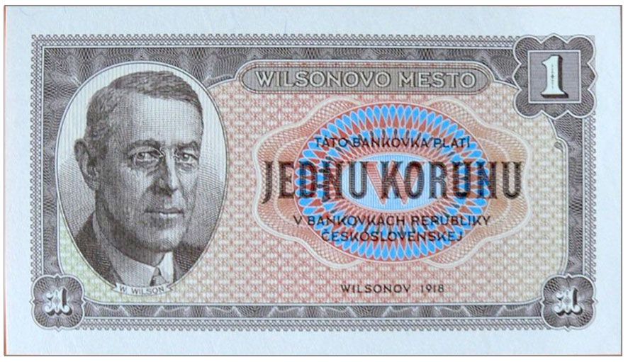 2025/16a 1 korona - Wilsonovo Mesto (1918)