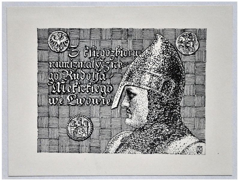 Mękicki Rudolf (2) Z księgozbioru numizmatycznego Rudolfa Mękickiego we Lwowie, cynkotypia barwna, 1911