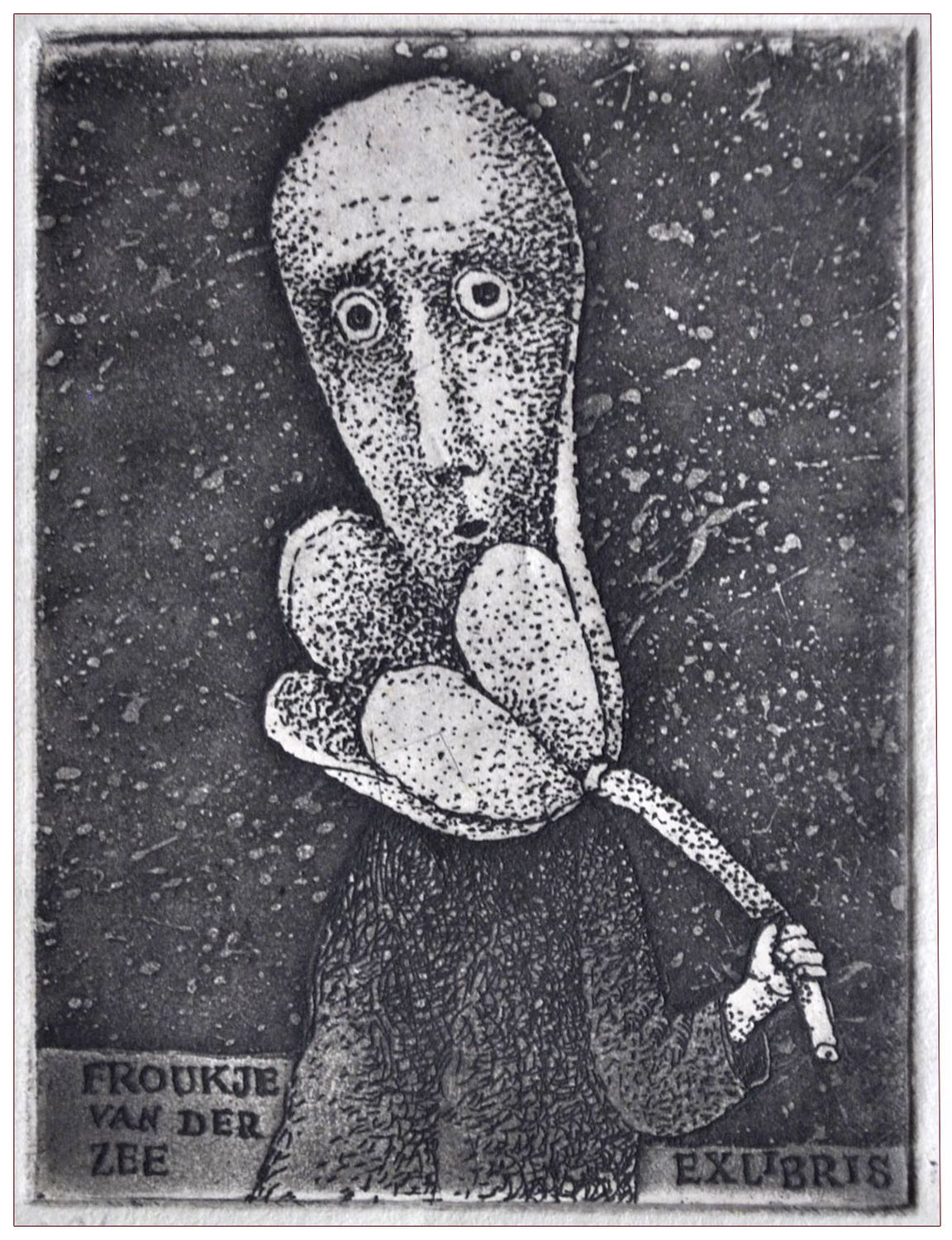 Eidrigevicius Stasys (1) Exlibris Frouke Van Der Zee, C3, 1979